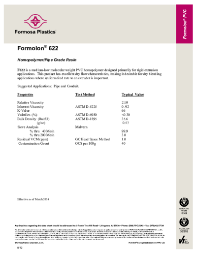 Pvc Resin F 622